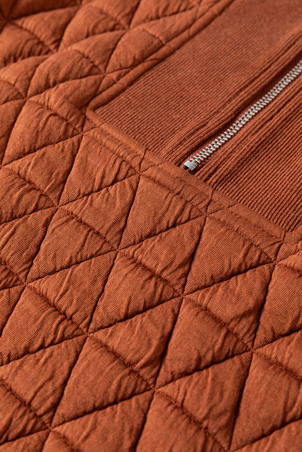 Yavita Half Zipped Loose Sweatshirt