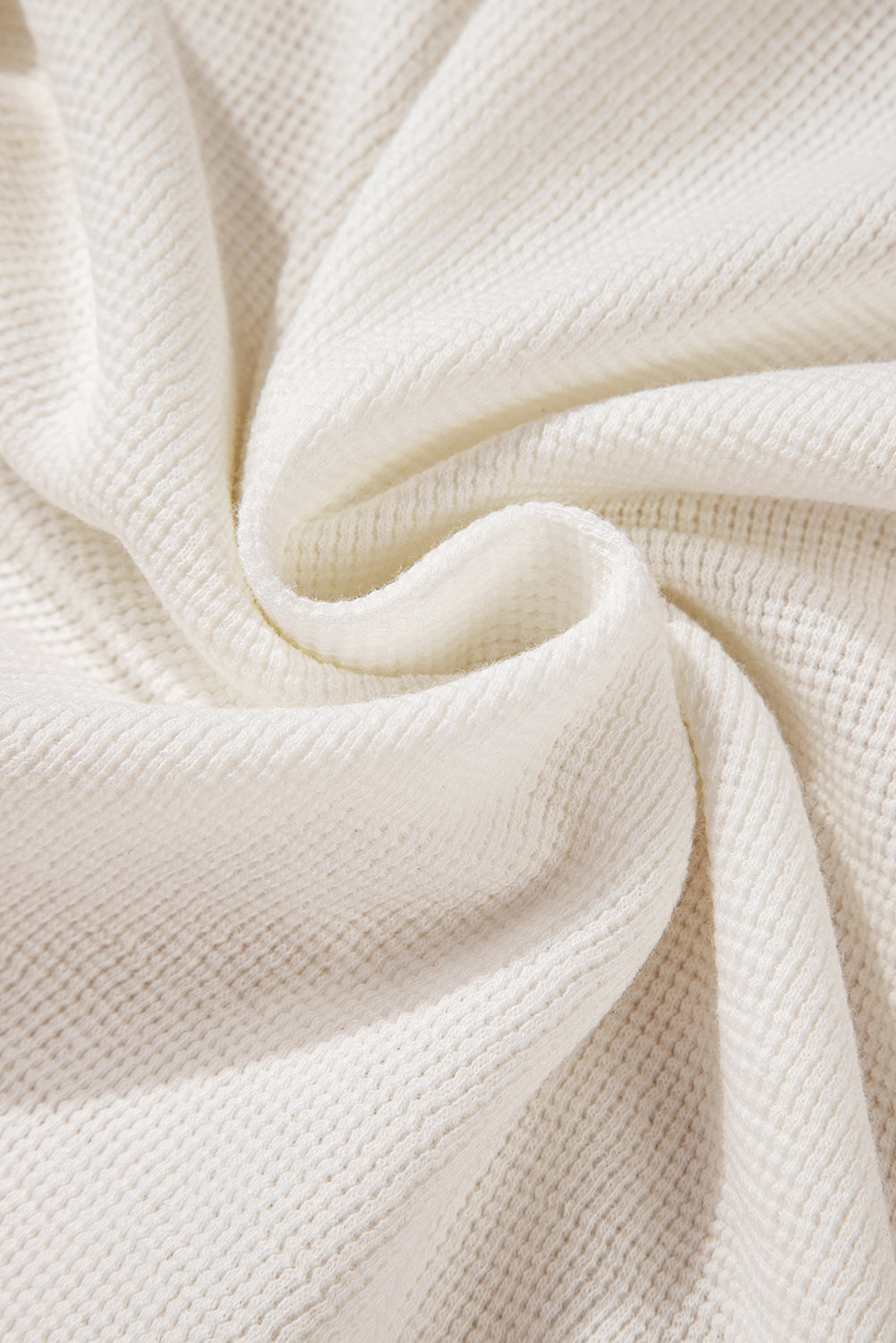 Teresa Color Waffle Half Long Sleeve Top