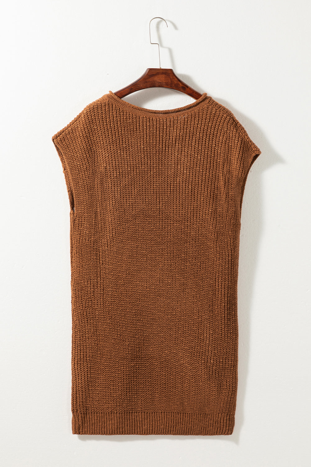 Emily Short Sleeve Notched Sweater
