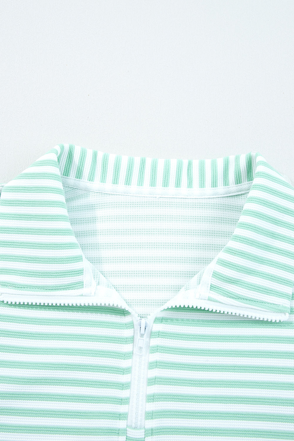 Reign Zip Collar Pullover Long Sleeve Top