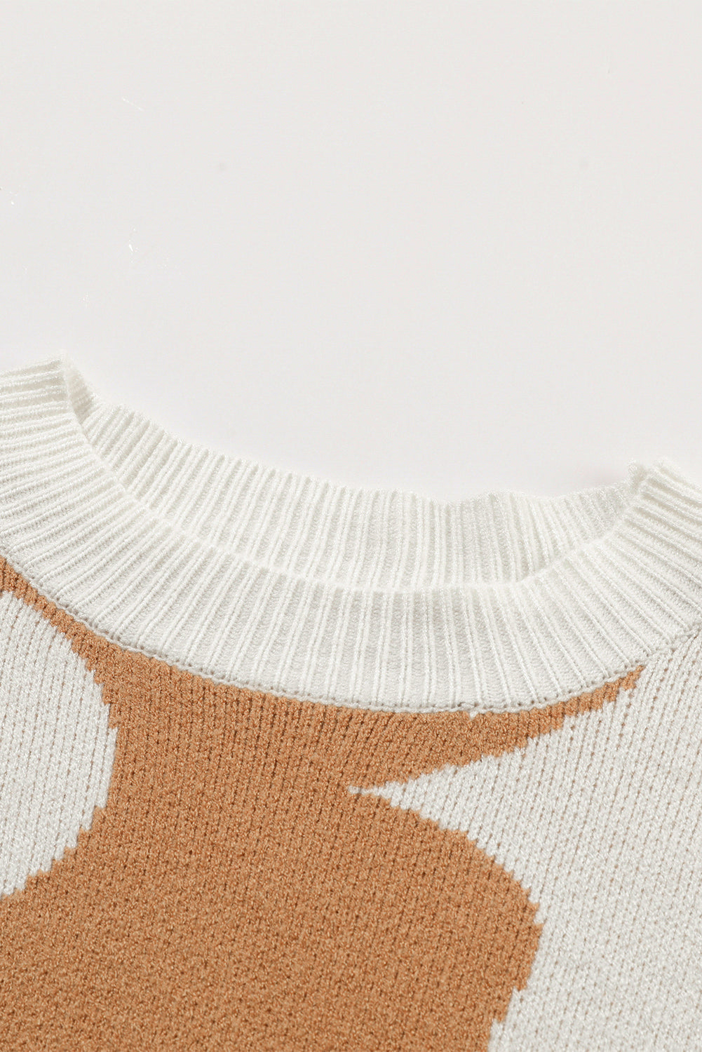 Abigail Pattern Drop Shoulder Sweater