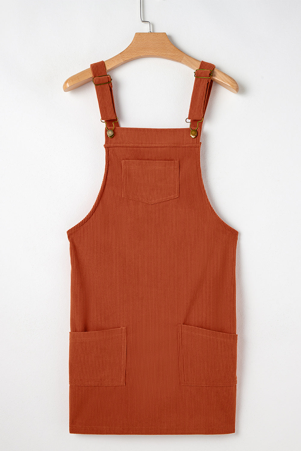 Alexis Front Pockets Corduroy Overall Dress.