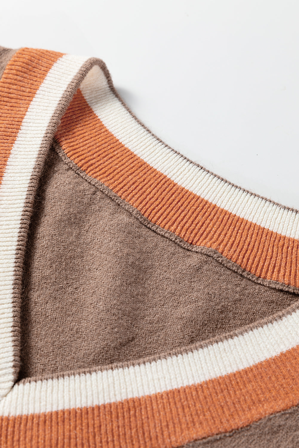 Scarlett Striped Trim Varsity Sweater