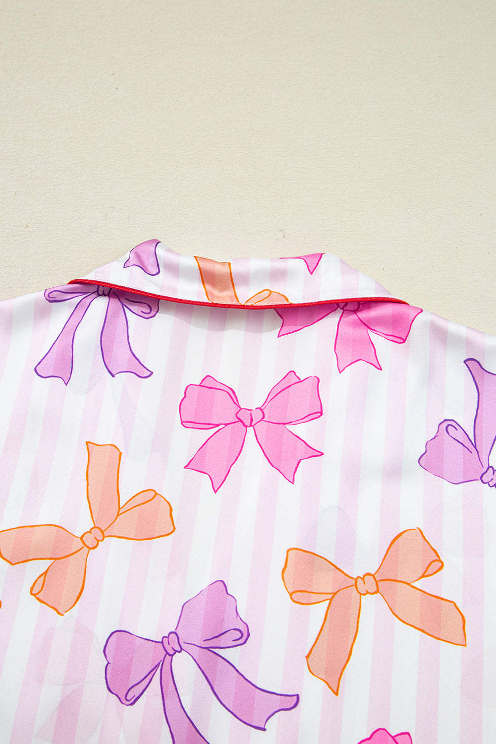 Gracelynn Contrast Piping Trim Shirt