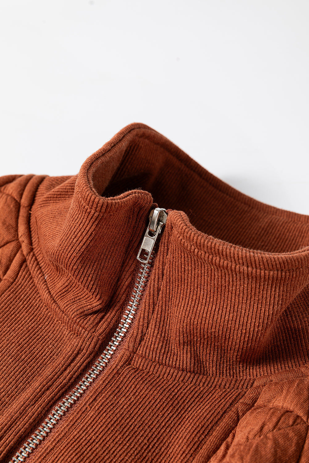 Yavita Half Zipped Loose Sweatshirt
