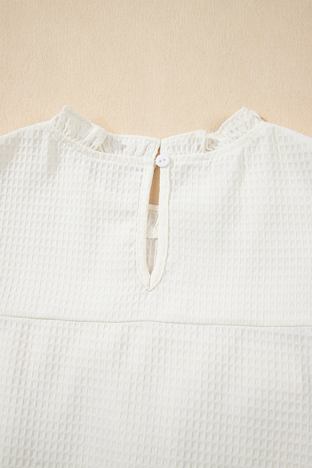 Ava Trim Waffle Knit Blouse