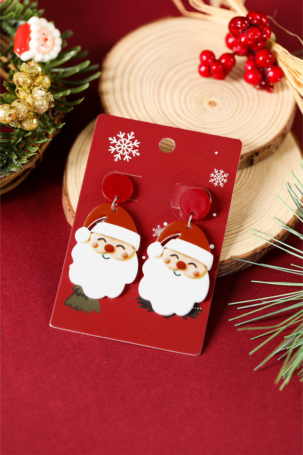 Violeta Father Christmas Dangle Earrings