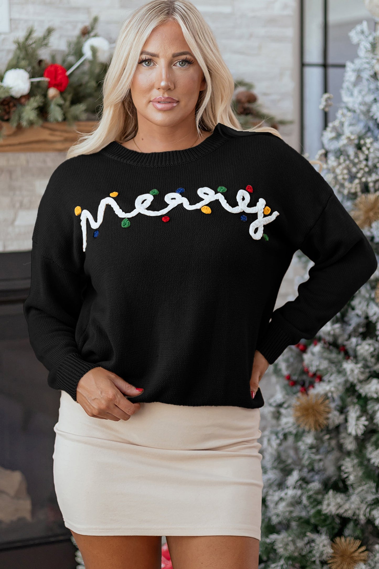 Darcy Christmas Drop Shoulder Sweater