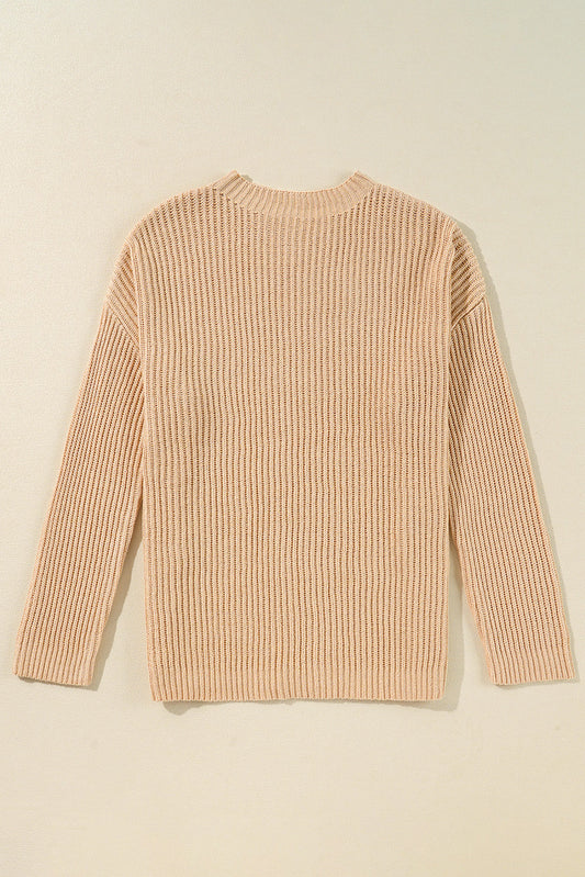 Avery Side Slits Loose Sweater