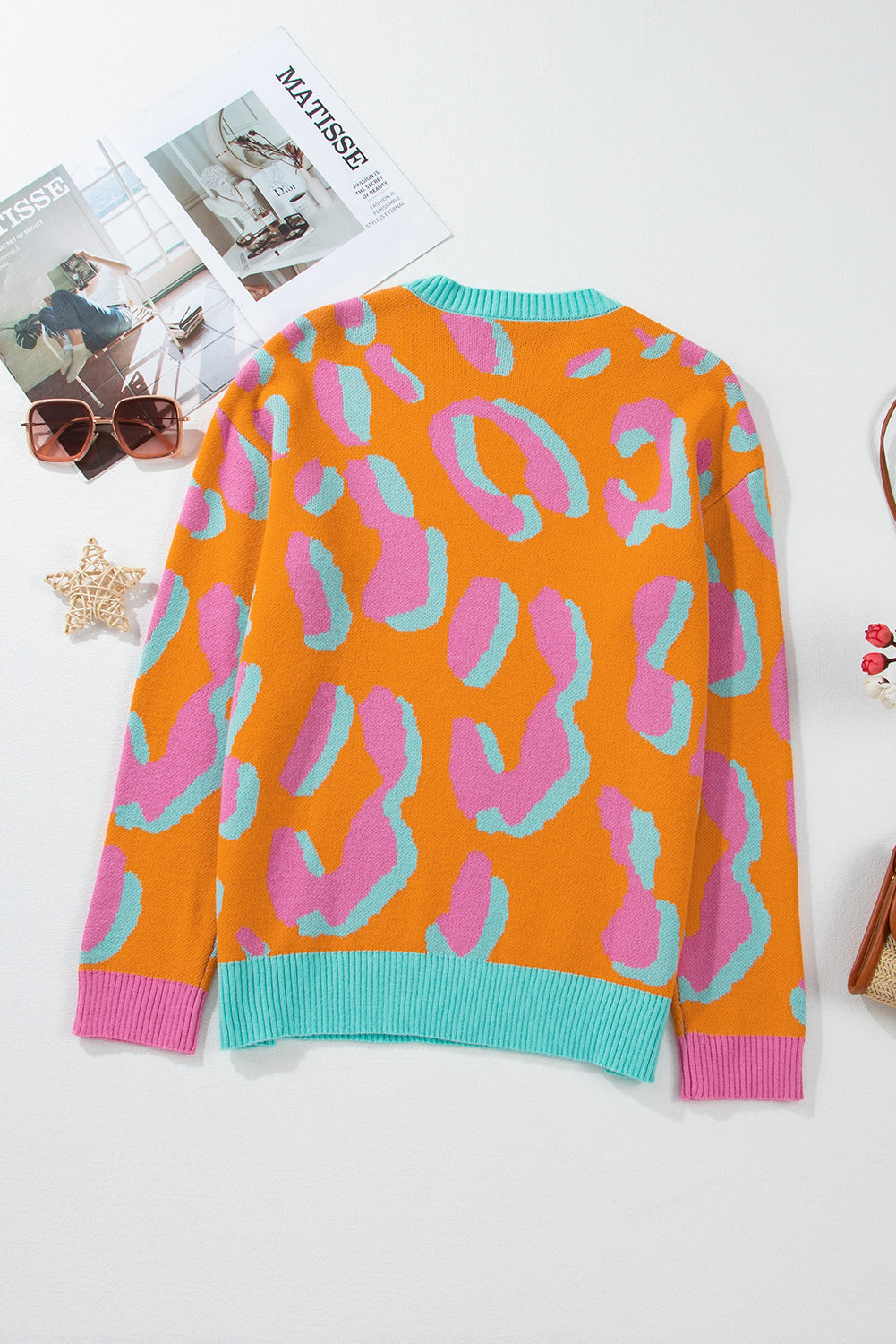 Sophia Colorblock Ribbed Edge Sweater