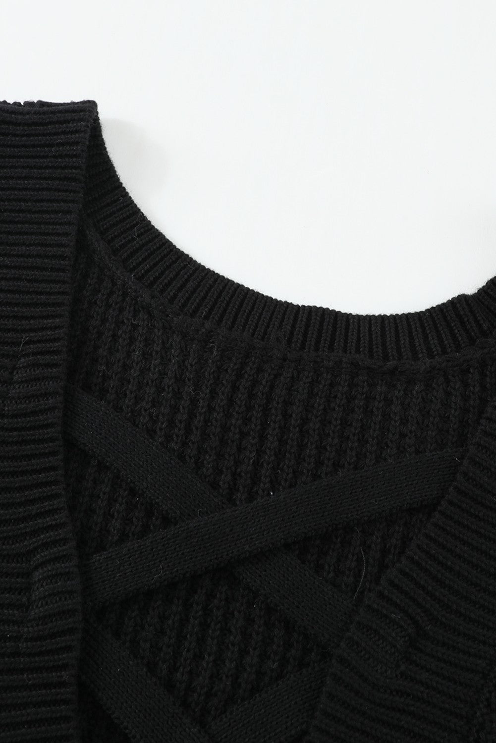 Amelia Back Hollow Out Sweater
