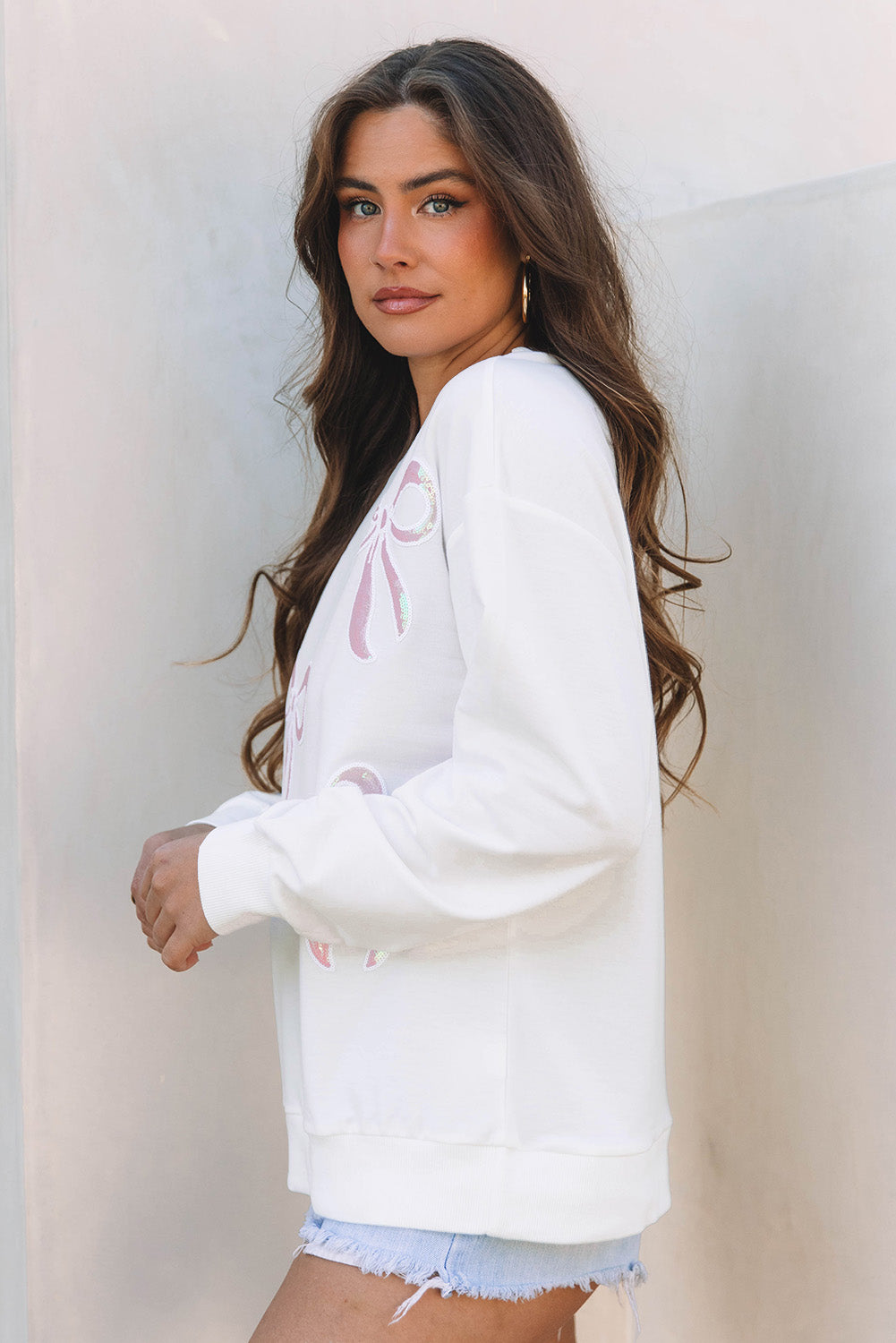 Saratris Drop Shoulder Oversized Sweatshirt