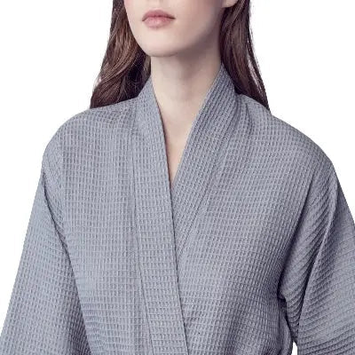 Knee-Length Waffle Robe for Women