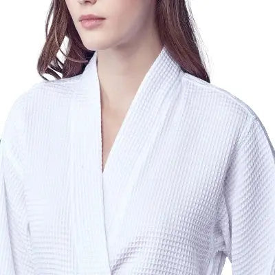 Knee-Length Waffle Robe for Women