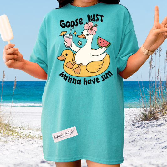 Goose Just Wanna Have Sun - short sleeve tee shirt