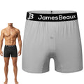 Men's Heather Gray 95% Viscose from Bamboo Boxer Shorts