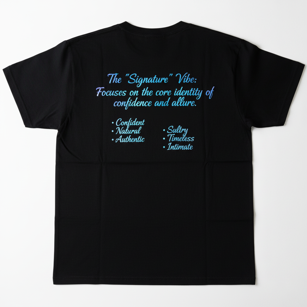 The Signature Vibe Tee - Black back