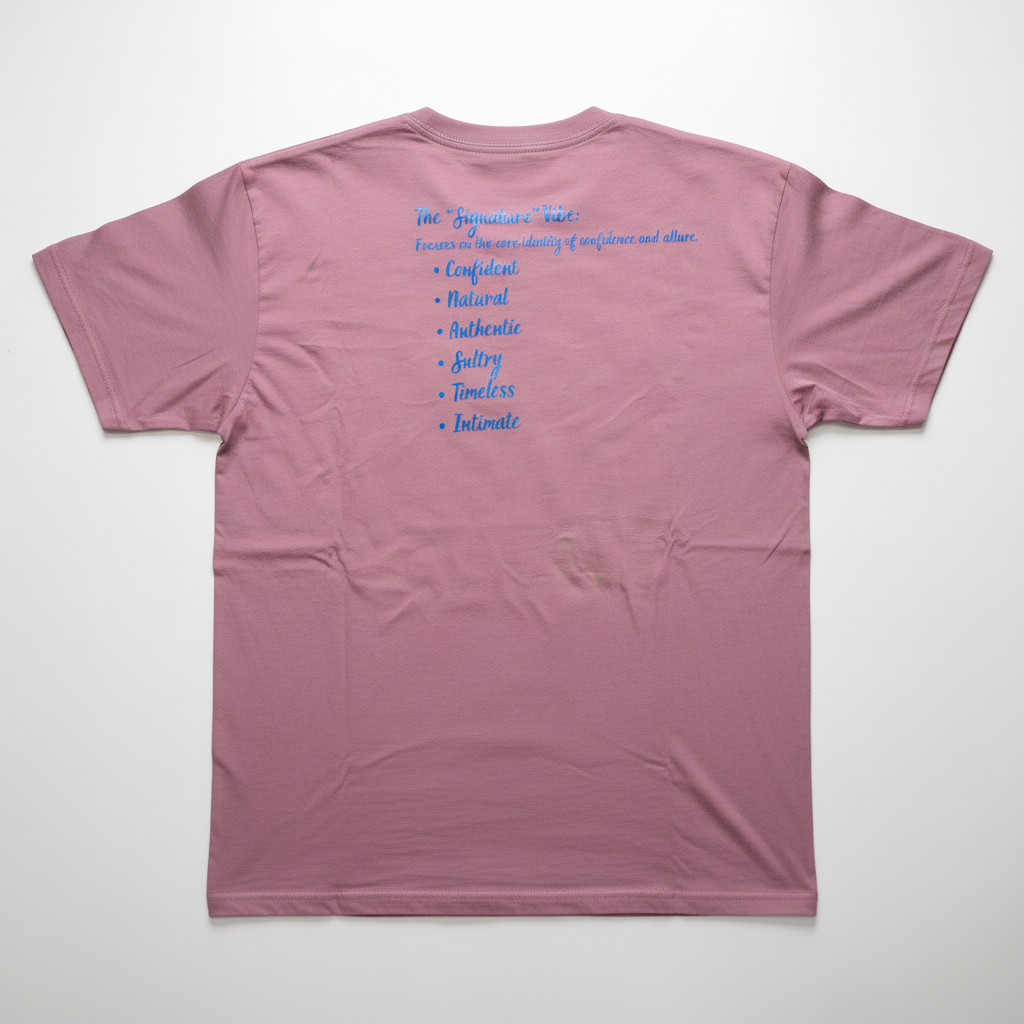 The Signature Vibe Tee - Purple back