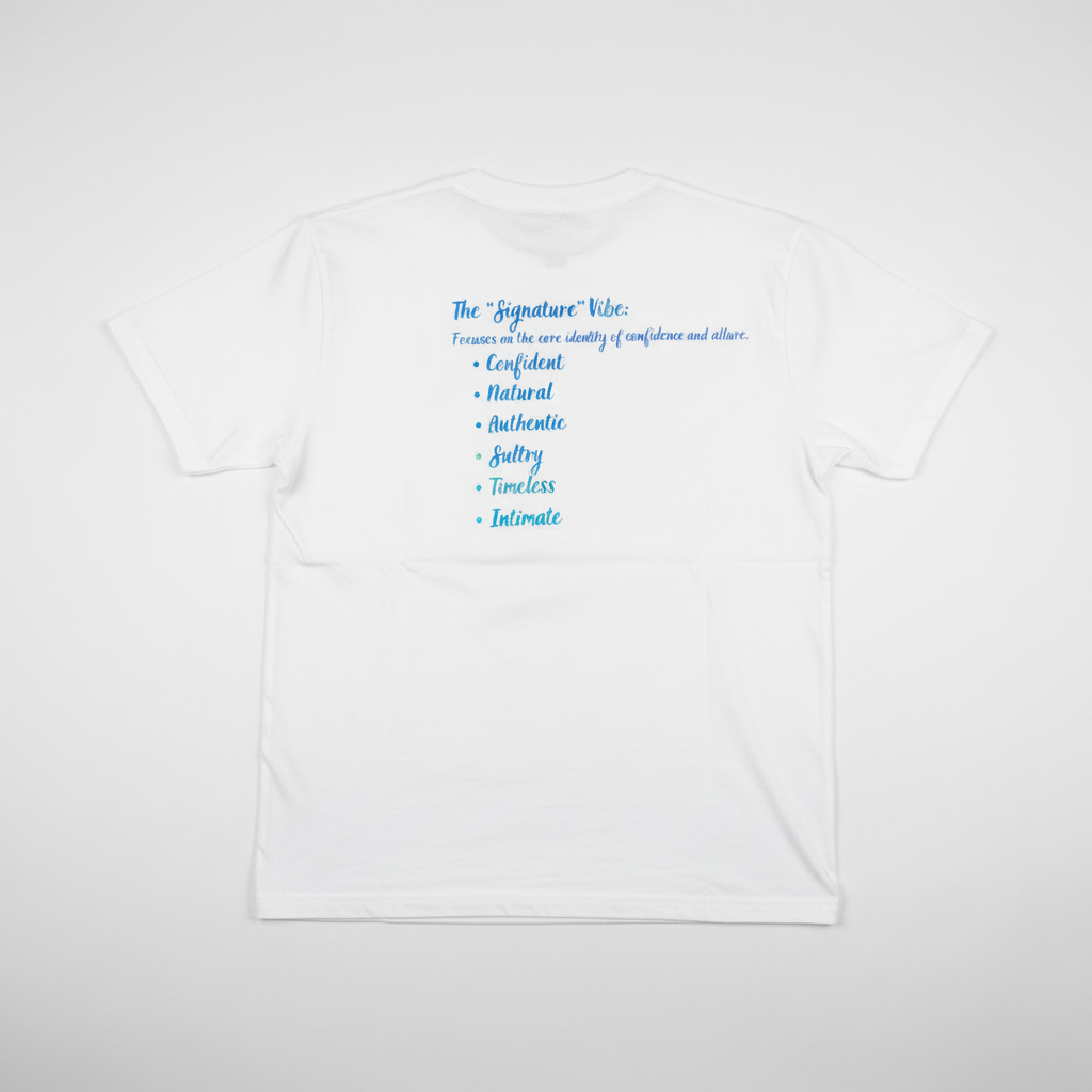 The Signature Vibe Tee - White back