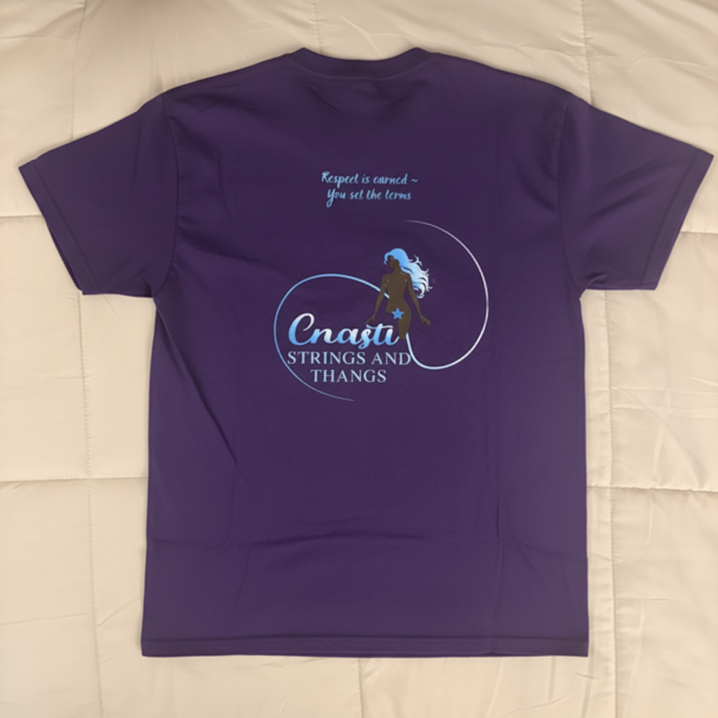 Cnasti Brand Tee - Purple Back