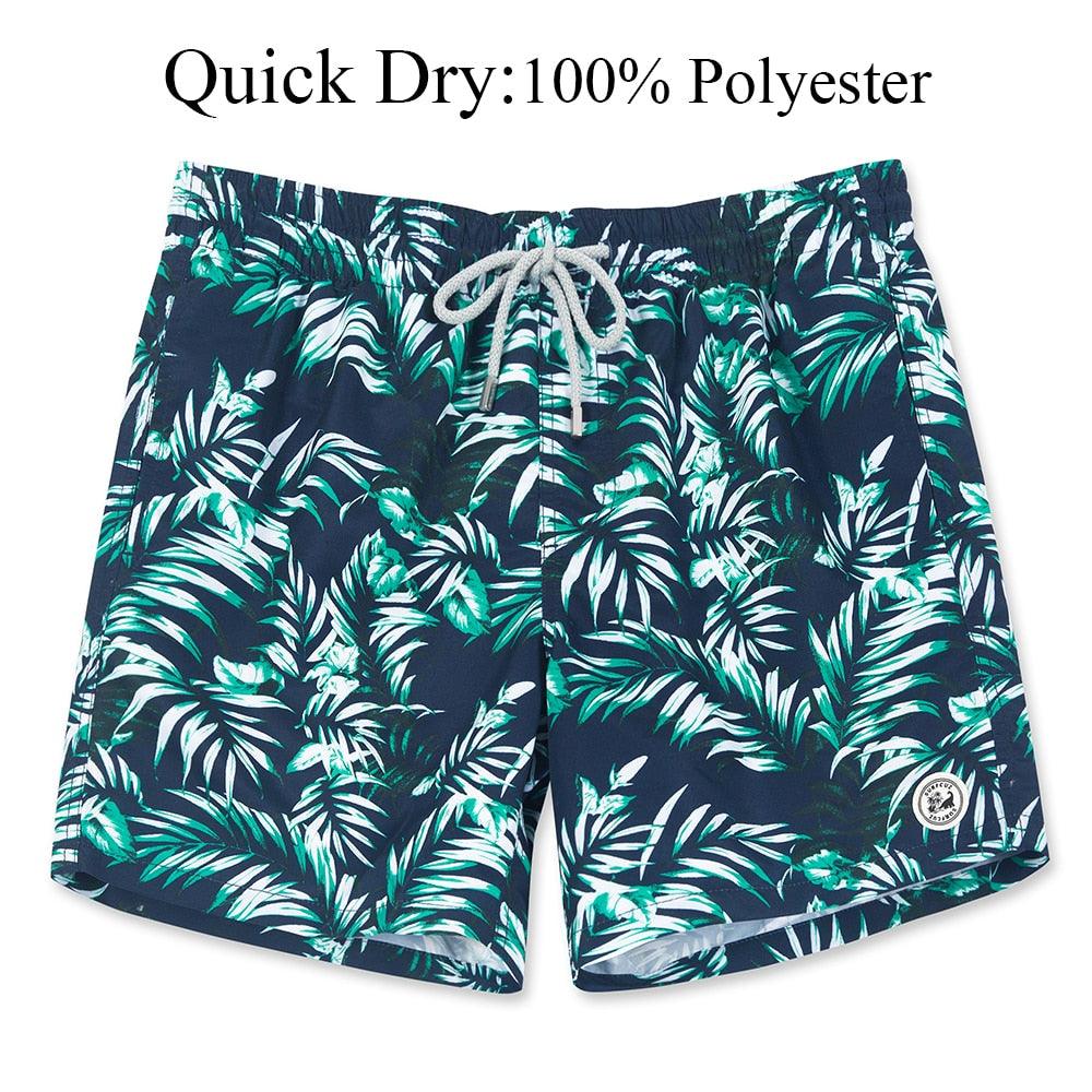 Men's Drawstring Beach Board Shorts – Quick-Dry Swimwear