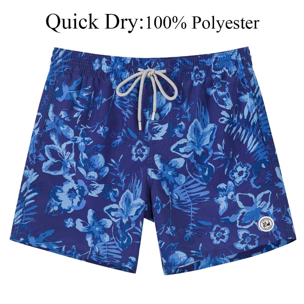 Men's Drawstring Beach Board Shorts – Quick-Dry Swimwear