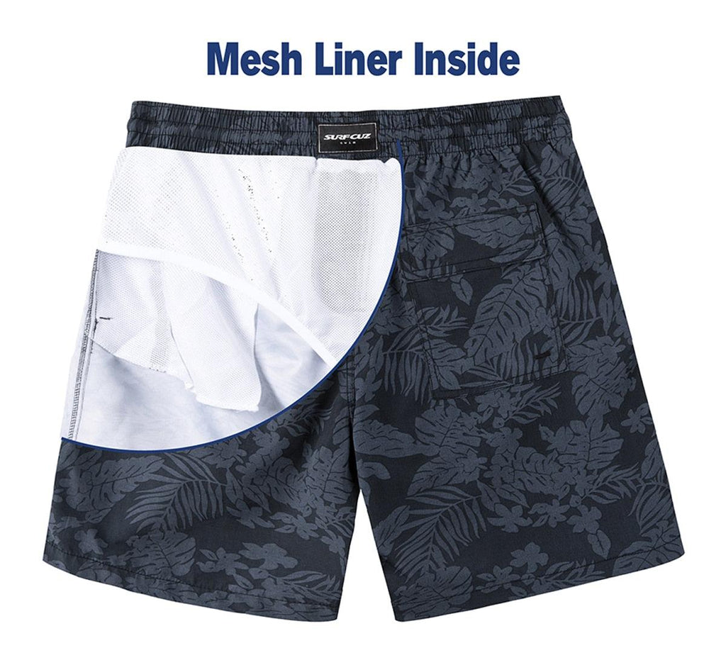 Men's Drawstring Beach Board Shorts – Quick-Dry Swimwear