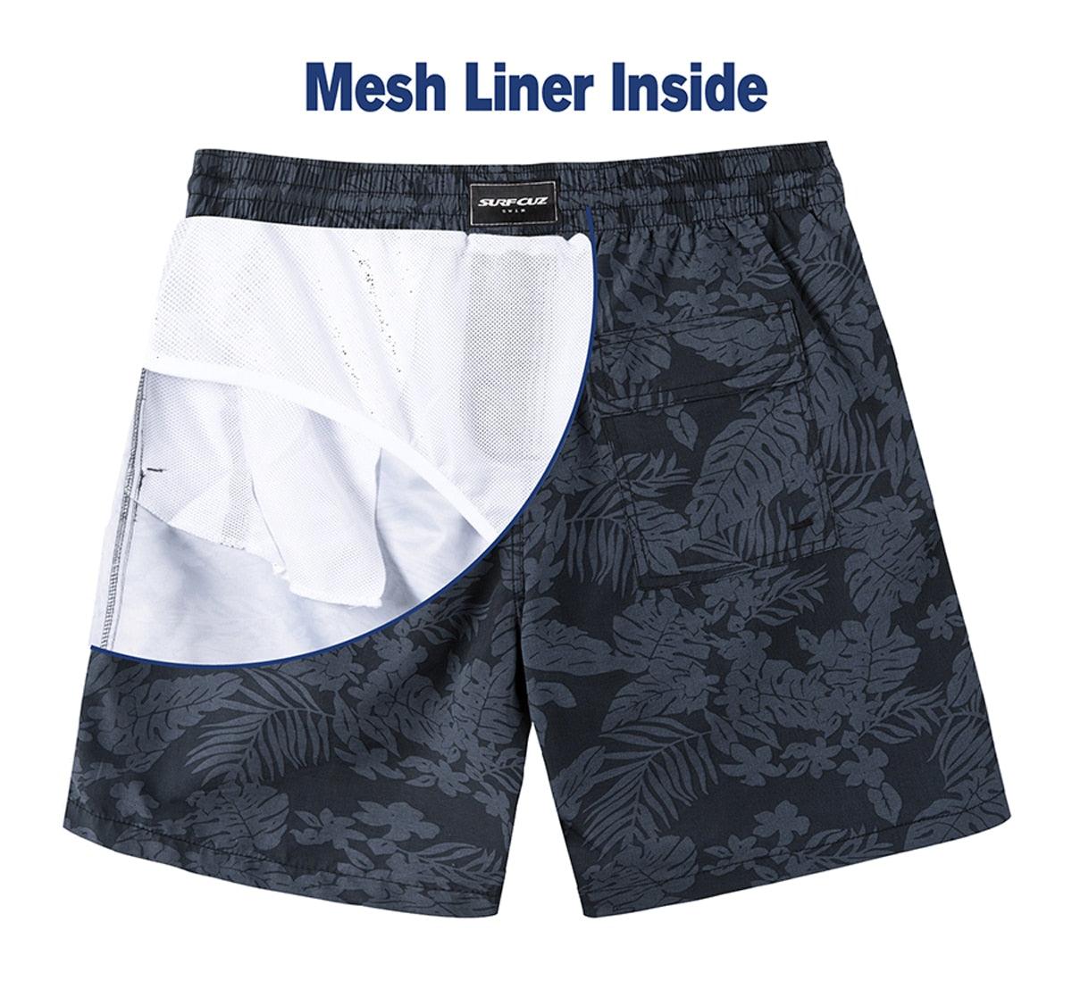 Men's Drawstring Beach Board Shorts – Quick-Dry Swimwear