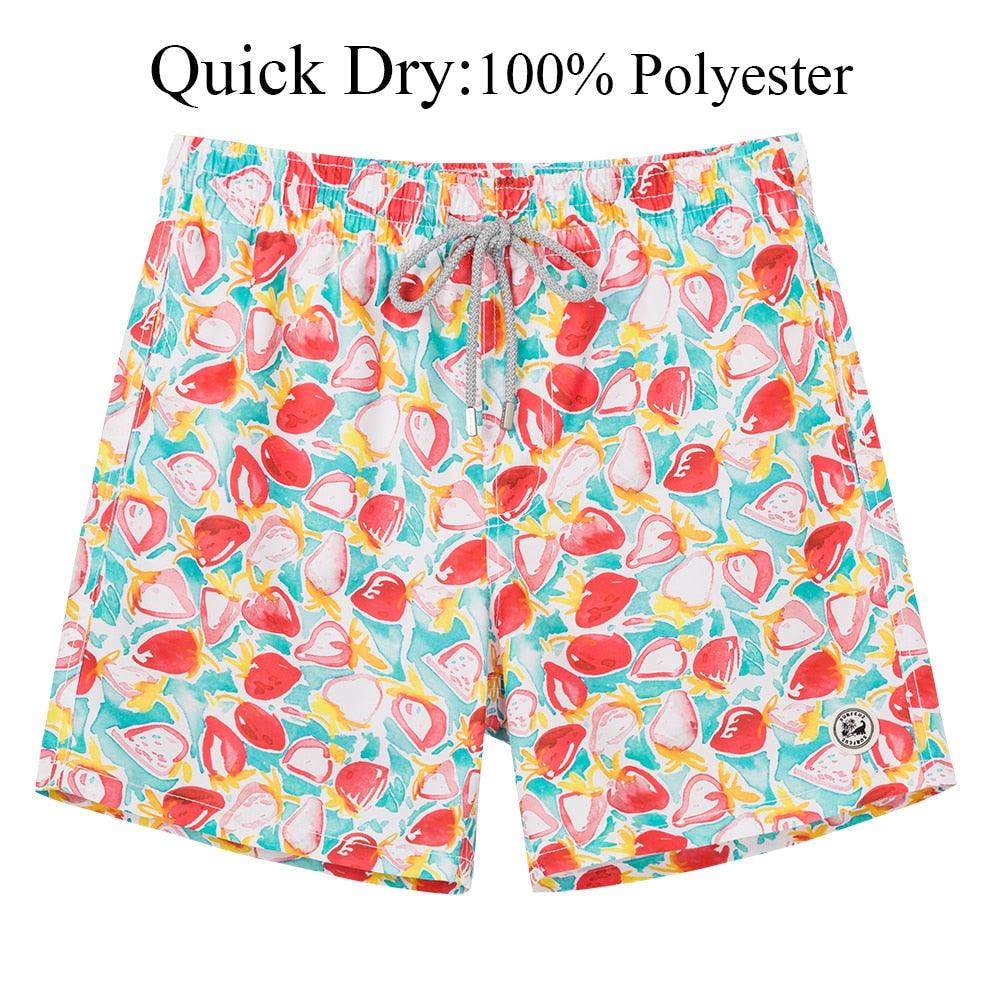 Men's Drawstring Beach Board Shorts – Quick-Dry Swimwear