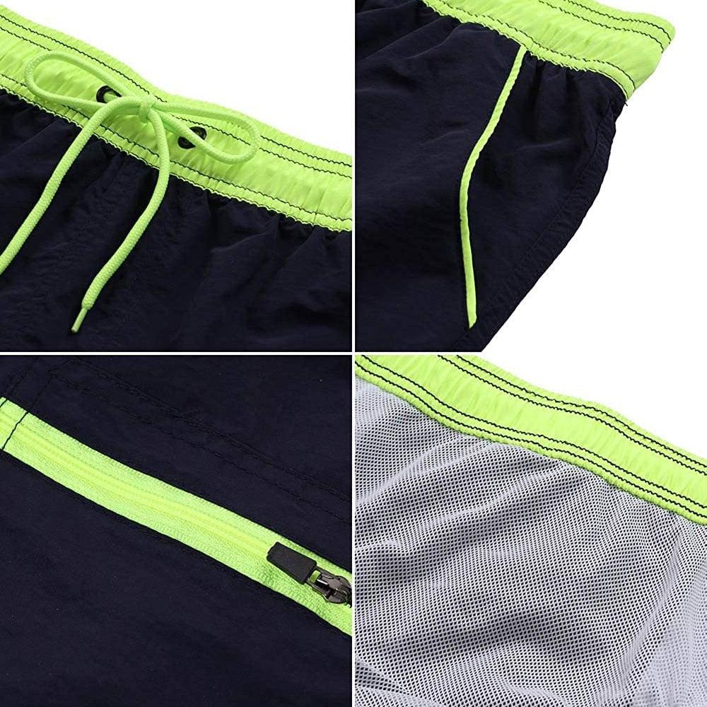 Men's Quick-Dry Mesh Board Shorts – Summer Swim Trunks