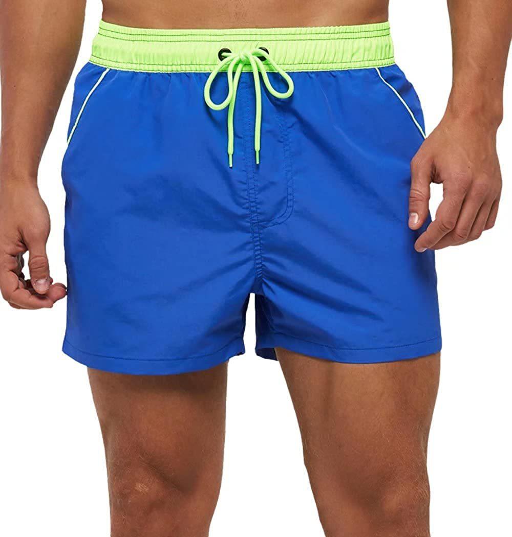 Men's Quick-Dry Mesh Board Shorts – Summer Swim Trunks