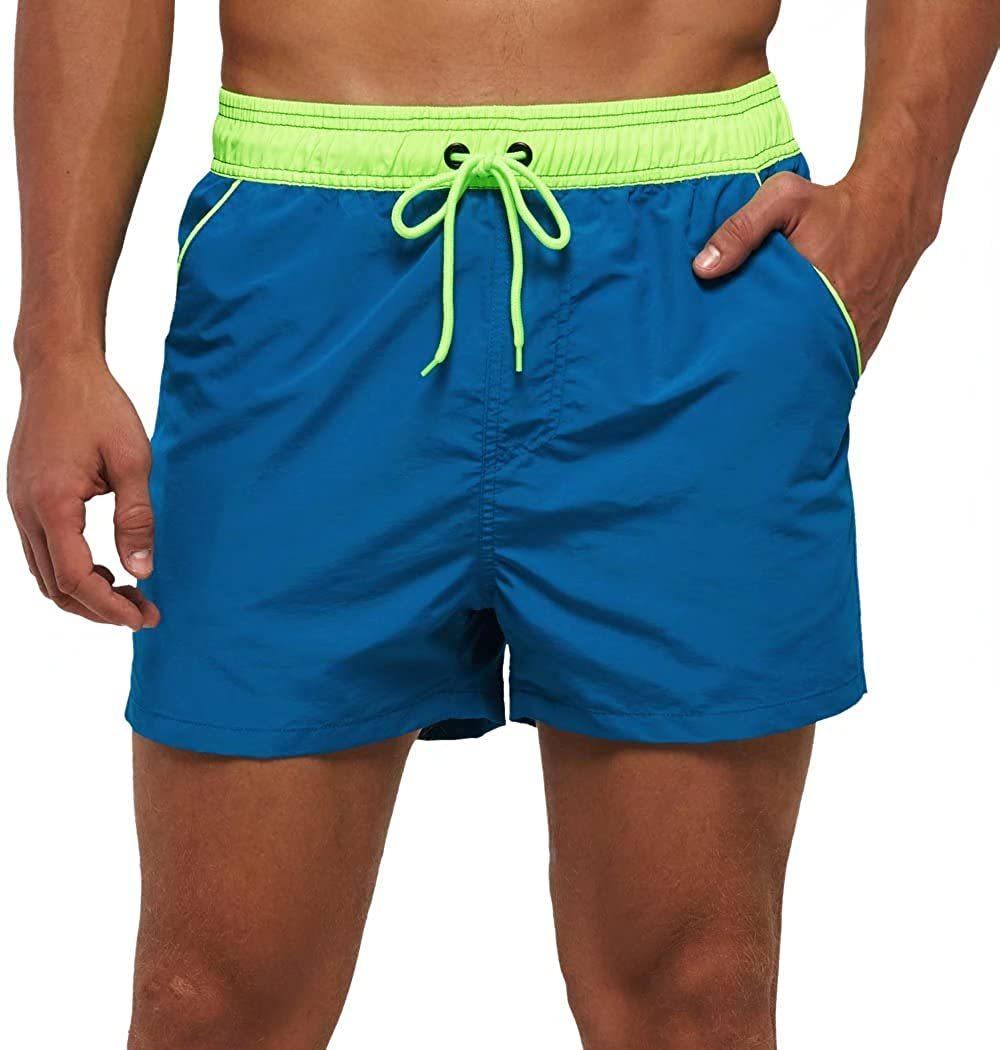 Men's Quick-Dry Mesh Board Shorts – Summer Swim Trunks