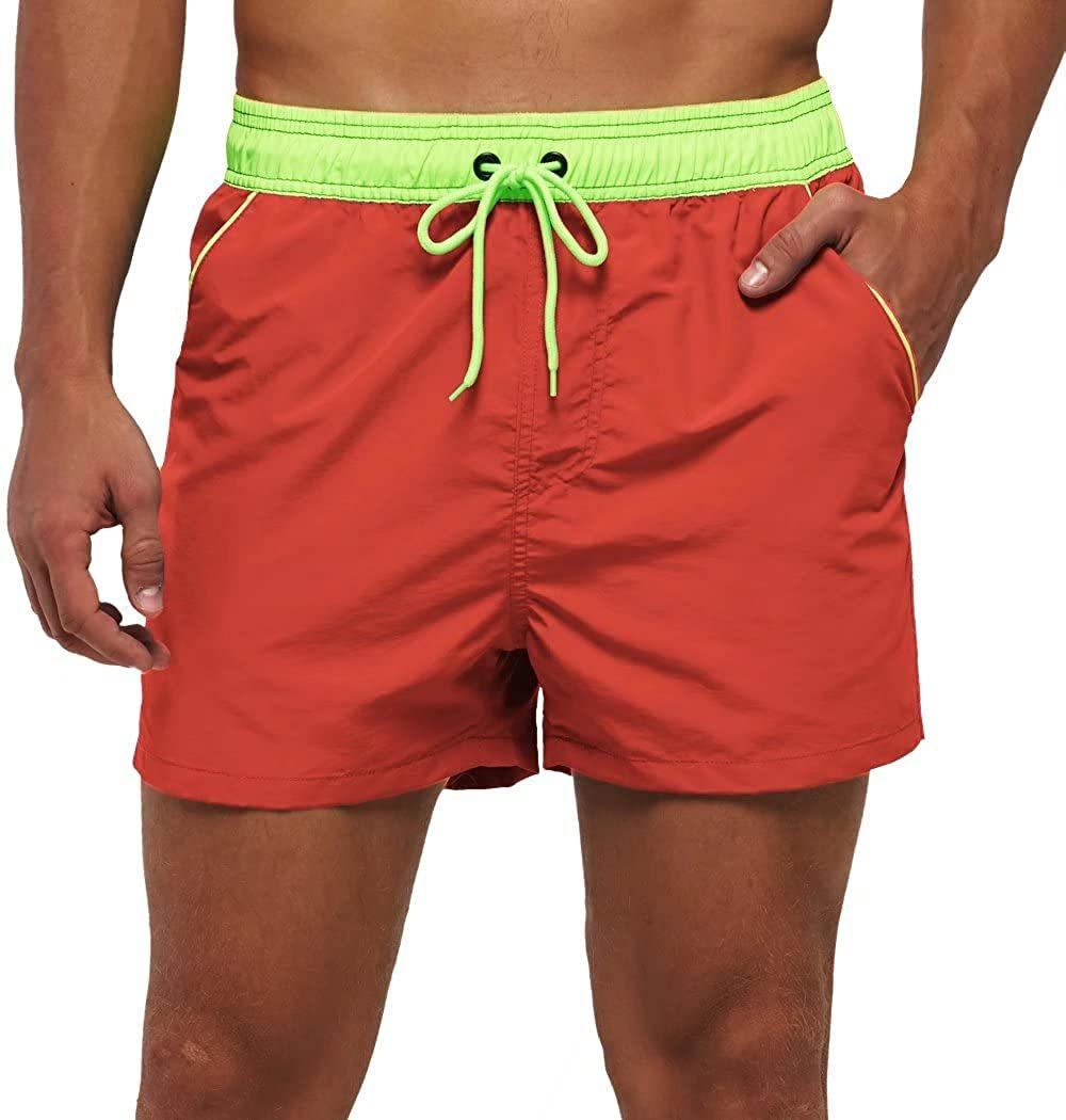 Men's Quick-Dry Mesh Board Shorts – Summer Swim Trunks