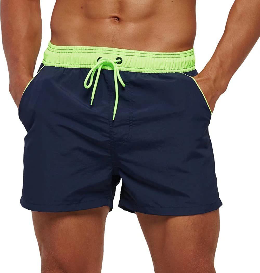 Men's Quick-Dry Mesh Board Shorts – Summer Swim Trunks
