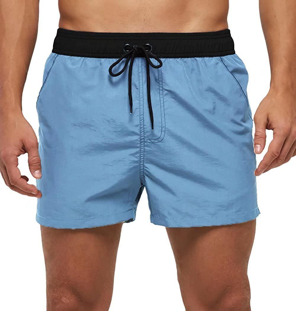 Men's Quick-Dry Mesh Board Shorts – Summer Swim Trunks