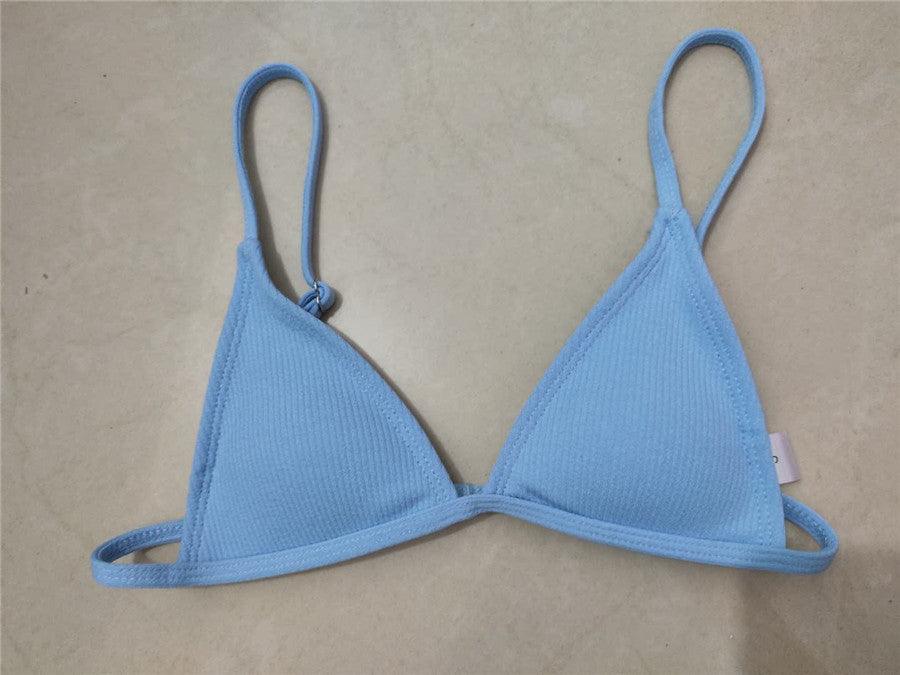 High Cut Micro String Bikini – Black & White Swimsuit